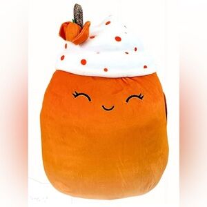 Squishmallow 16” Kendla The Pumpkin Spice Latte Plush Pillow Target Exclusive